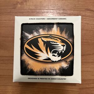 Missouri (Mizzou) Tigers 4-Pack Ceramic Coasters